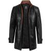 image:imageBlingsoul Leather Car Coats For Men  Real Leather Jacket MenErin  Black  Cognac Jacket
