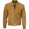 image:imageBlingsoul Leather Jacket Men Black and Brown Leather Jackets For MenLight Brown  Adamsville Suede Jacket