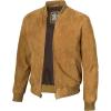 image:imageBlingsoul Leather Jacket Men Black and Brown Leather Jackets For MenLight Brown  Adamsville Suede Jacket