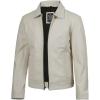 image:imageBrown Leather Jacket Men  Black Real Lambskin Mens Leather JacketOff White  Jose Jacket
