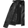 image:imageBlingsoul Real Caf Racer Leather Jacket Women  Moto Style Lambskin Leather Jacket for WomenCarrie  Black Jacket