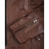 image:imageBlingsoul Real Caf Racer Leather Jacket Women  Moto Style Lambskin Leather Jacket for WomenCarrie  Cognac Jacket