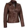 image:imageBlingsoul Bomber Leather Jacket Women  Real Lambskin Womens Leather Jackets With Detachable HoodBagheria  Cognac Jacket