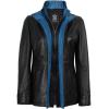 image:imageBlingsoul Leather Car Coats for Womens  Black Brown Real Long Leather Jacket WomenErin  Black  Blue Leather Coat