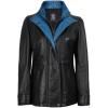 image:imageBlingsoul Leather Car Coats for Womens  Black Brown Real Long Leather Jacket WomenErin  Black  Blue Leather Coat