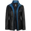 image:imageBlingsoul Leather Car Coats for Womens  Black Brown Real Long Leather Jacket WomenErin  Black  Blue Leather Coat