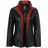 image:imageBlingsoul Leather Car Coats for Womens  Black Brown Real Long Leather Jacket WomenErin  Black  Red Leather Coat