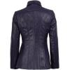 image:imageBlingsoul Leather Car Coats for Womens  Black Brown Real Long Leather Jacket WomenMarsha  Purple Wax Leather Jacket