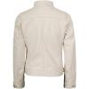 image:imageBlingsoul Leather Jacket Women  Quilted Cafe Racer Style Womens Leather JacketsJohnson  Off White Leather Jacket