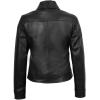 image:imageBlingsoul Real Lambskin Leather Jacket for Women Shirt Collar Leather Jacket WomensMike  Black Leather Jacket