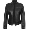 image:imageBlingsoul Real Leather Jacket Women  Cafe Racer Style Womens Leather JacketsBickford  Black Jacket