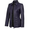 Marsha - Purple Wax Leather Jacket