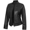 image:imageBlingsoul Real Leather Jacket Women  Cafe Racer Style Womens Leather JacketsBickford  Black Jacket