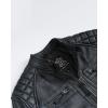 image:imageBlingsoul Leather Jacket Men  Quilted Cafe Racer Leather Jackets For MenDiamond1  Black Distressed Washed Jacket