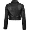 image:imageBlingsoul Trendy Short Real Lambskin Womens Leather Jacket  Cropped Leather Jacket WomenBlack  Mable Cropped Jacket