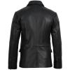 image:imageBlingsoul Real Lambskin Mens Leather Blazer  Casual 2 Buttons Leather Jacket for MenBlack  Cedric Leather Blazer