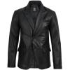 image:imageBlingsoul Real Lambskin Mens Leather Blazer  Casual 2 Buttons Leather Jacket for MenBlack  Cedric Leather Blazer