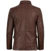 image:imageBlingsoul Real Lambskin Mens Leather Blazer  Casual 2 Buttons Leather Jacket for MenCognac Wax  Eliseo Leather Blazer