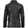 image:imageBlingsoul Real Lambskin Mens Leather Blazer  Casual 2 Buttons Leather Jacket for MenMaroon Distressed Black  Juan Leather Blazer