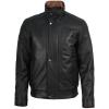 image:imageBlingsoul Leather Jacket Men Black and Brown Leather Jackets For MenErin  Black  Cognac Jacket