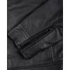 image:imageBlingsoul Leather Jackets For Men  Real Lambskin Motorcycle Style Mens Leather JacketDodge  Matte Black Jacket