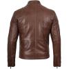 image:imageBlingsoul Leather Jackets For Men  Real Lambskin Motorcycle Style Mens Leather JacketJoe  Cognac Jacket