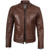 image:imageBlingsoul Leather Jackets For Men  Real Lambskin Motorcycle Style Mens Leather JacketJoe  Cognac Jacket