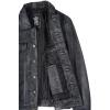 image:imageBlingsoul Premium Vintage Leather Jacket Men  Real Lambskin Trucker Mens Leather JacketsBlack Distressed Washed  Fernando Jacket