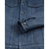 image:imageBlingsoul Premium Vintage Leather Jacket Men  Real Lambskin Trucker Mens Leather JacketsBlue Distressed Washed  Fernando Jacket