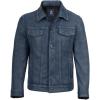 image:imageBlingsoul Premium Vintage Leather Jacket Men  Real Lambskin Trucker Mens Leather JacketsBlue Distressed Washed  Fernando Jacket