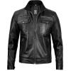 image:imageBlingsoul Real Lambskin Leather Jacket Men  Leather Jackets for MenMoffit  Black Leather Jacket