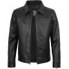 image:imageBlingsoul Vintage Real Lambskin Leather Jacket For Mens  Moto Style Classic Shirt Collar Leather Jacket MenBlack  Mark Jacket