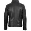 image:imageBlingsoul Vintage Real Lambskin Leather Jacket For Mens  Moto Style Classic Shirt Collar Leather Jacket MenBlack  Mark Jacket