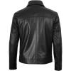 image:imageBlingsoul Vintage Real Lambskin Leather Jacket For Mens  Moto Style Classic Shirt Collar Leather Jacket MenBlack  Mike Jacket