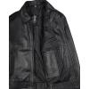 image:imageBlingsoul Vintage Real Lambskin Leather Jacket For Mens  Moto Style Classic Shirt Collar Leather Jacket MenBlack  Mike Jacket