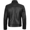 image:imageBlingsoul Vintage Real Lambskin Leather Jacket For Mens  Moto Style Classic Shirt Collar Leather Jacket MenBlack  Neville Jacket