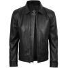 image:imageBlingsoul Vintage Real Lambskin Leather Jacket For Mens  Moto Style Classic Shirt Collar Leather Jacket MenBlack  Tony Jacket