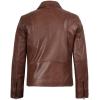 image:imageBlingsoul Vintage Real Lambskin Leather Jacket For Mens  Moto Style Classic Shirt Collar Leather Jacket MenCognac  Kyle Leather Jacket