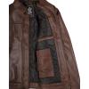 image:imageBlingsoul Vintage Real Lambskin Leather Jacket For Mens  Moto Style Classic Shirt Collar Leather Jacket MenCognac  Tony Jacket