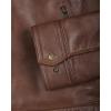 image:imageBlingsoul Vintage Real Lambskin Leather Jacket For Mens  Moto Style Classic Shirt Collar Leather Jacket MenCognac  Tony Jacket