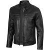 image:imageBlingsoul Leather Jackets For Men  Real Lambskin Motorcycle Style Mens Leather JacketJoe  Black Jacket