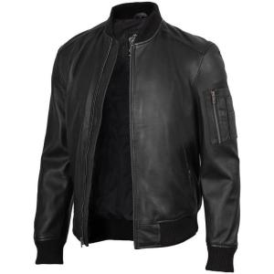 image:imageBlingsoul Leather Jacket Men Black and Brown Leather Jackets For MenBryan  Black Jacket