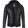 image:imageBlingsoul Stylish Black amp Brown Cafe Racer Leather Jacket For Men  Real Lambskin Leather Motorcycle Jacket mensTavares  Black Jacket