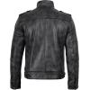 image:imageBlingsoul Stylish Black amp Brown Cafe Racer Leather Jacket For Men  Real Lambskin Leather Motorcycle Jacket mensTavares Distressed  Black Jacket