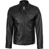 image:imageBlingsoul Stylish Black amp Brown Cafe Racer Leather Jacket For Men  Real Lambskin Leather Motorcycle Jacket mensVermount  Black