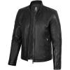 image:imageBlingsoul Stylish Black amp Brown Cafe Racer Leather Jacket For Men  Real Lambskin Leather Motorcycle Jacket mensLucio  Black Jacket