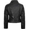 image:imageBlingsoul Leather Jacket Women  Real Lambskin Asymmetrical Motorcycle Style Jacket for WomensBari  Black