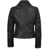 image:imageBlingsoul Leather Jacket Women  Real Lambskin Asymmetrical Motorcycle Style Jacket for WomensGadot  Black