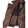 image:imageBlingsoul Leather Jacket Women  Real Lambskin Asymmetrical Motorcycle Style Jacket for WomensGadot  Cognac Wax