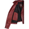 image:imageBlingsoul Leather Jacket Women  Real Lambskin Asymmetrical Motorcycle Style Jacket for WomensMargaret  Red